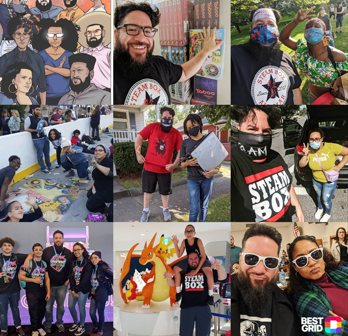 STEAM Box community events and outreach activities collage